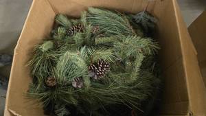 lot 896 image: Box Full of Misc Christmas Garland