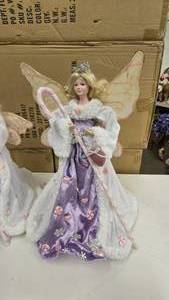 lot 852 image: Beautiful Sugar Plum Fairy w Staff 17 Tree Topper