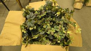 lot 909 image: Large Box FULL of Greenery Garland