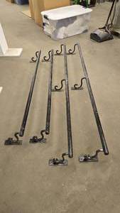 lot 925 image: 4 Sections of Metal Bar Mount Footrests