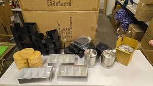 lot 948 image: Large Lot of Misc Bar Supplies.  Includes NapkinStraw Caddies, Ice Buckets, Margarita Salt Containers & MORE