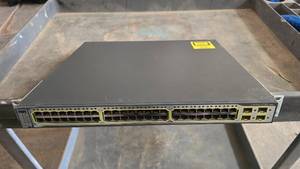 lot 974 image: Cisco Catalyst 3750G Series 48 Port PoE Switch