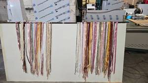 lot 984 image: Lot of 2 Beautiful Boho-Style Hanging Wall Tapestries