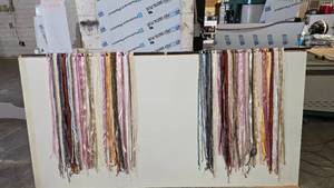 lot 989 image: Lot of 2 Beautiful Boho-Style Hanging Wall Tapestries