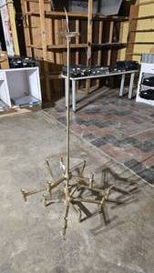 lot 997 image: Gold Ultra-Modern Drop Down Ceiling Chandelier