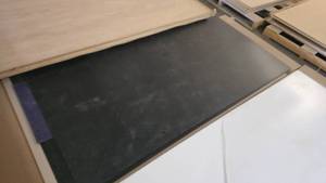 lot 1021 image: 3 Sheets of Black 14 UltraBoard (For Sign Making), 4 x 8