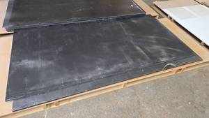 lot 1024 image: 2 Sheets of Black 1 UltraBoard (For Sign Making), 4 x 8
