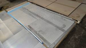 lot 1030 image: Lot of Misc Aluminum Sheet Material.  Includes Diamond Plate Sheets & More