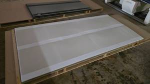 lot 1037 image: 3 Sheets of Corrugated PVC Panels, 4 x 8