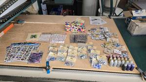lot 1055 image: Large Lot of Misc Crafters Supply.  Includes Everything Pictured.