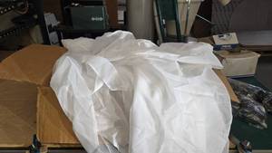 lot 1062 image: Large Box Full of White Sheer Curtains