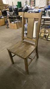 lot 1072 image: One Chair�One Sad & Lonely Wooden Dining Chair