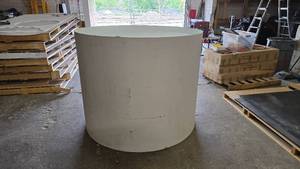 lot 1085 image: Large Wooden Round Display Pedestal