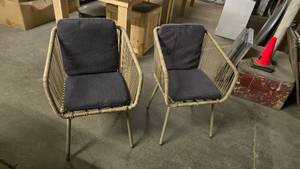 lot 326 image: Pair of Matching Rattan Style Patio Chairs