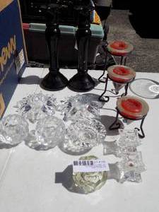 lot 148 image: lot of various candle stick holders