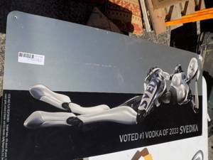 lot 196 image: Svedka # 1 vodka sign