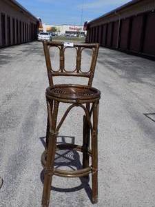 lot 217 image: wooden bar stool