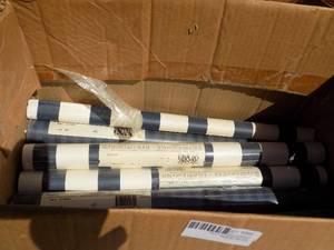 lot 265 image: BLUE AND WHITE STRIPE WALL PAPER