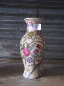 lot 38 image: decorative floral vase