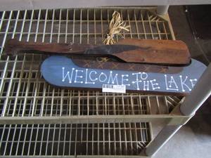 lot 45 image: welcome to the lake wall sign
