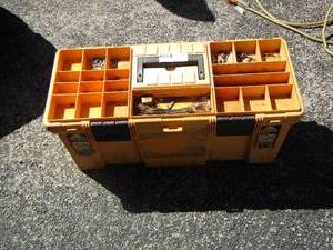 lot 65 image: yellow tool box