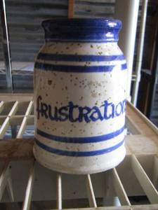 lot 72 image: frustration vase small