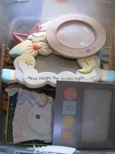 lot 109 image: baby photo frames