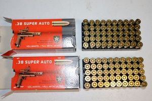 lot 65 image: 38 Super Auto P 124 gr full metal jacket - 2 boxes of 50 cartridges