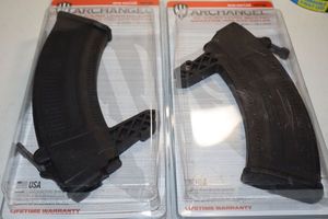 lot 70 image: Two SKS Archangel 35 round release magazines still in packaging