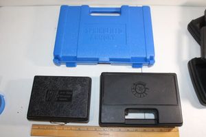 lot 75 image: Three pistol plastic gun cases