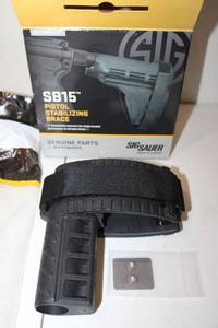 lot 77 image: AR parts Sig Sauer SB15 pistol stabilizing brace