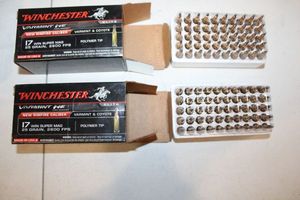 lot 114 image: Ammo Winchester Varmint 17 win super mag 25 gr