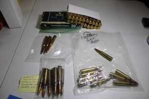 lot 142 image: Mixed Ammo 6.5x55, 586, 6mm, and 7mm. See photos