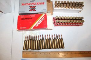 lot 143 image: Ammo Super Mag Rem 7mm, Federal 7mm 175 gr, Winchester 7mm 150 gr