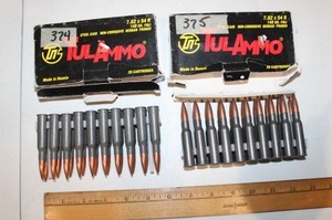 lot 145 image: Ammo Tula 7.62 x x54R  148 gr FMJ