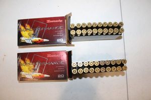 lot 161 image: Ammo Hornady 6mm Rem 95 gr SST - 2 boxes
