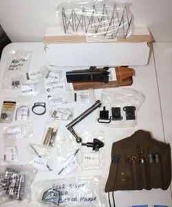 lot 224 image: Vintage gun parts with 1943 Mauser parts
