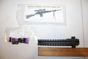lot 247 image: BM59 Steel Scope mount, shims, and threadlocker