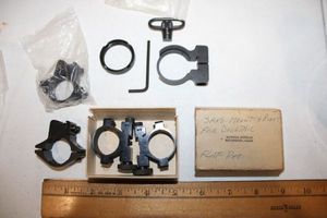 lot 257 image: Gun parts marked Sako mounts and rings for dovetail