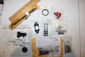 lot 276 image: Misc. gun parts with Williams and Weaver sights
