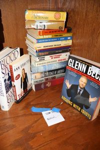 lot 77 image: Political related books and Bible dictionaries