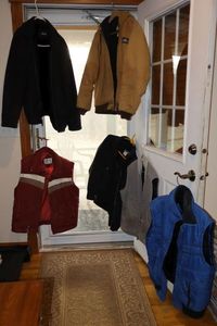 lot 195 image: Coats and vests - includes Polar King coat size 46R