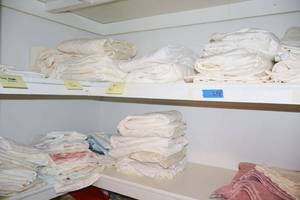 lot 248 image: Twin, full, and crib sheets