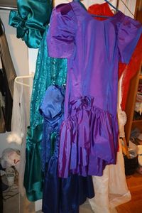 lot 263 image: Retro formal dresses