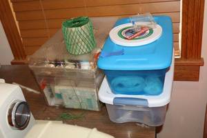 lot 272 image: Craft ribbons, threads and more