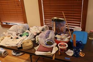 lot 275 image: Folding retangular table only