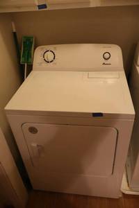 lot 93 image: Amana clothes dryer, model NGD4655EW4