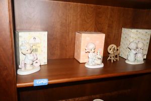 lot 42 image: Precious Moments figurines Ill never stop loving you, You Arrrr a treasure to me, Im so glad that God has blessed me with a friend like you