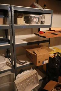 lot 318 image: Industrial shelving unit only (not contents)