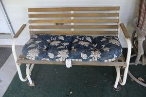 Rocking patio bench